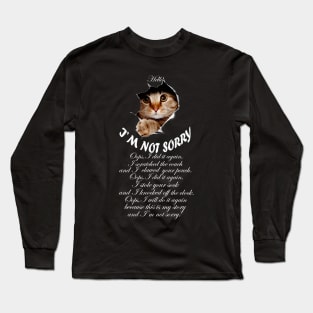 Naughty Cat Long Sleeve T-Shirt